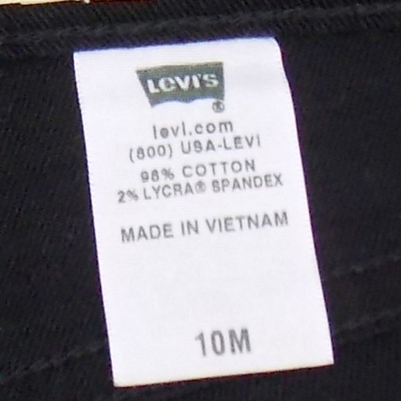 Levi's 550 Relaxed Boot Cut Black Jeans Size 10M - Picture 10 of 10